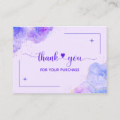 Hartelijk dank voor uw visitekaartje voor uw beste informatiekaartje (Voorkant)