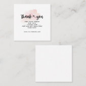 Hartelijk dank voor uw visitekaartjes Waterverven (Voorkant / Achterkant)