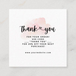 Hartelijk dank voor uw visitekaartjes Waterverven