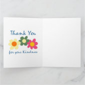 Hartelijk dank voor uw vriendelijke dank bedankkaart (Binnen)