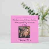 Hartelijk dank voor uw vriendelijke fotokaart bedankkaart (Staand voorkant)