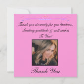 Hartelijk dank voor uw vriendelijke fotokaart bedankkaart (Voorkant)