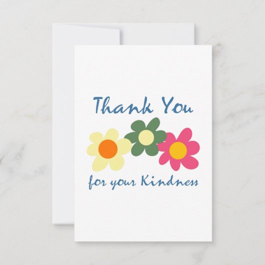 Hartelijk dank voor uw vriendelijkheid Hartelijk d Bedankkaart (Achterkant)