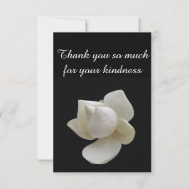 Hartelijk dank voor uw vriendelijkheid Magnolia Bedankkaart