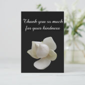 Hartelijk dank voor uw vriendelijkheid Magnolia Bedankkaart (Staand voorkant)