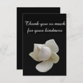 Hartelijk dank voor uw vriendelijkheid Magnolia Bedankkaart (Voorkant / Achterkant)