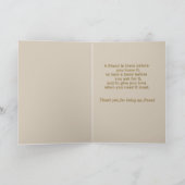 Hartelijk dank voor uw vriendschap bedankkaart (Binnen)