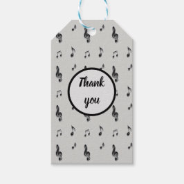 Hartelijk dank voor uw waardering Muziekleraar Muz Cadeaulabel