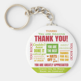 Hartelijk dank voor uw waardering sleutelhanger