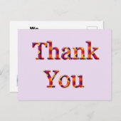 Hartelijk dank voor uw waardering van uw zakelijke briefkaart (Voorkant / Achterkant)