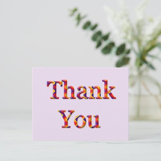 Hartelijk dank voor uw waardering van uw zakelijke briefkaart (Staand voorkant)