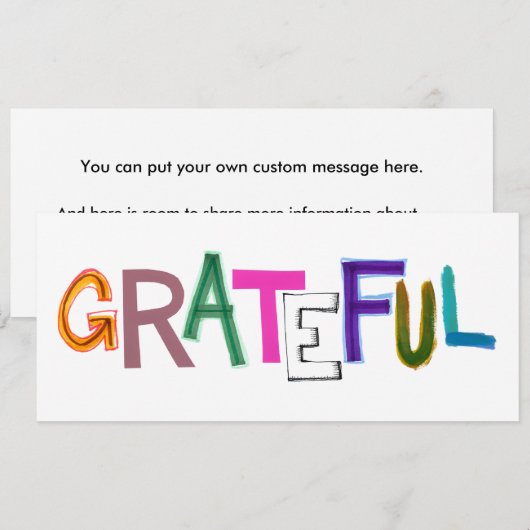 Hartelijk dank voor uw waardering voor de loffelij kaart (Voorkant / Achterkant)