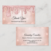 Hartelijk dank voor uw winkelen met de Amerikaanse Visitekaartje (Voorkant / Achterkant)