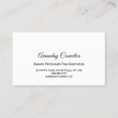 Hartelijk dank voor uw winkelen met de Dell-Rozen  Visitekaartje (Achterkant)