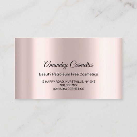 Hartelijk dank voor uw winkelen met de Dell-Rozen  Visitekaartje (Achterkant)