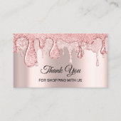 Hartelijk dank voor uw winkelen met de Dell-Rozen  Visitekaartje (Voorkant)