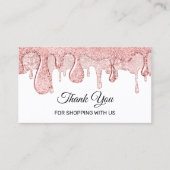 Hartelijk dank voor uw winkelen met ons Drips Cosm Visitekaartje (Voorkant)