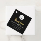 Hartelijk dank voor uw winkelnaam Logo QR-code Gol Bedankjes Labels (In situ)