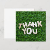 Hartelijk dank voor uw woorden op de achtergrond v bedankkaart (Voorkant / Achterkant)