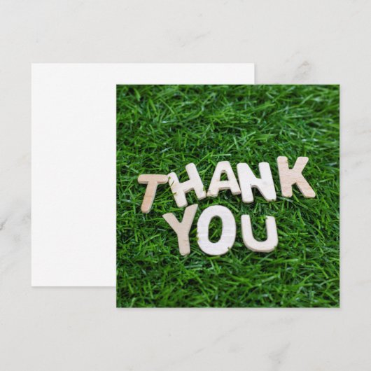 Hartelijk dank voor uw woorden op de achtergrond v bedankkaart (Voorkant / Achterkant)