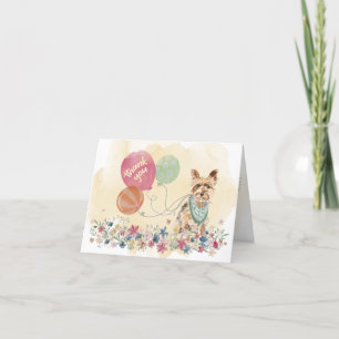 Hartelijk dank voor uw Yorkshire Terrier Card Bedankkaart