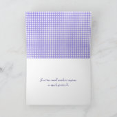 Hartelijk dank voor uw Yorkshire Terrier op Gingha Bedankkaart (Binnen)