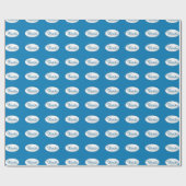 Hartelijk dank voor uw zakelijke, blauw script cadeaupapier (Vlak)