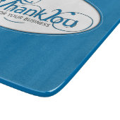 Hartelijk dank voor uw zakelijke, blauw script snijplank (Hoek)