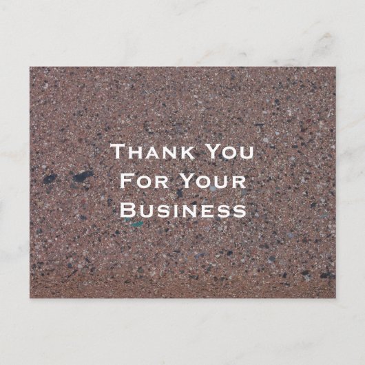 Hartelijk dank voor uw zakelijke briefkaart (Voorkant)
