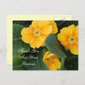 Hartelijk dank voor uw zakelijke briefkaart (Voorkant / Achterkant)