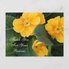 Hartelijk dank voor uw zakelijke briefkaart