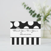 Hartelijk dank voor uw zakelijke briefkaart (Staand voorkant)