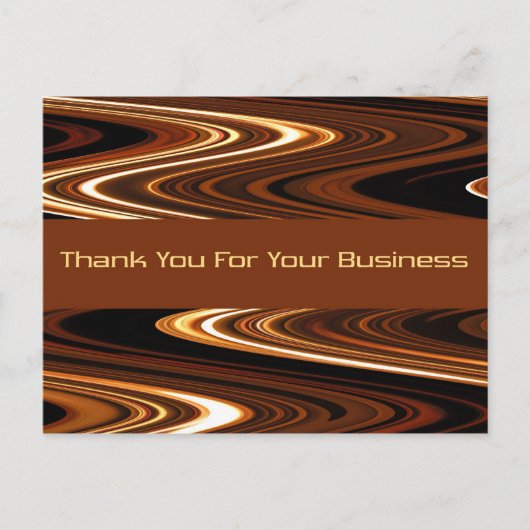 Hartelijk dank voor uw zakelijke briefkaart (Voorkant)