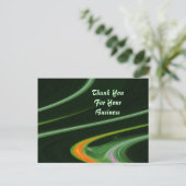 Hartelijk dank voor uw zakelijke briefkaart (Staand voorkant)
