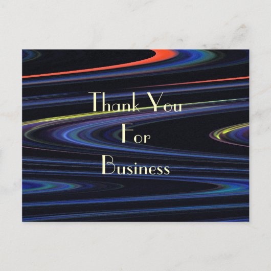 Hartelijk dank voor uw zakelijke briefkaart (Voorkant)