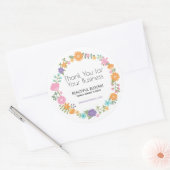 Hartelijk dank voor uw zakelijke finale ronde sticker (Envelop)