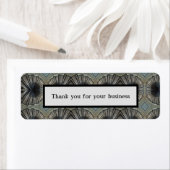 Hartelijk dank voor uw zakelijke Geometric Black G Etiket (Insitu)