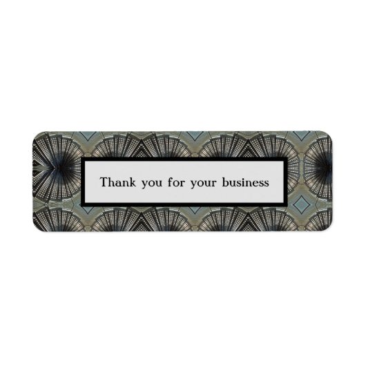 Hartelijk dank voor uw zakelijke Geometric Black G Etiket (Voorkant)