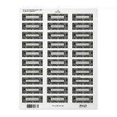 Hartelijk dank voor uw zakelijke Geometric Black G Etiket (Full Sheet)