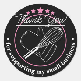 Hartelijk dank voor uw zakelijke grijze sticker