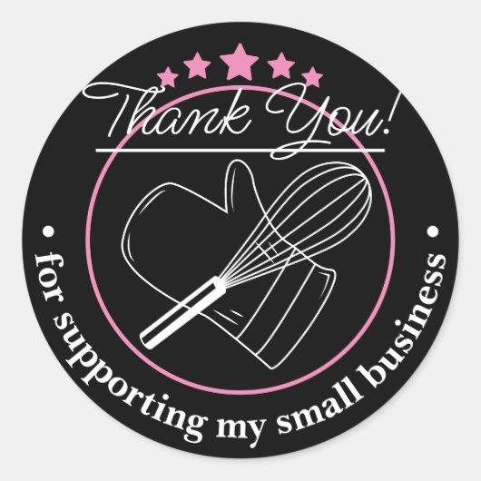 Hartelijk dank voor uw zakelijke grijze sticker (Voorkant)