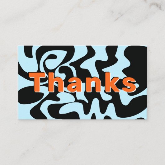 Hartelijk dank voor uw zakelijke korting Blauw Ora Visitekaartje (Voorkant)