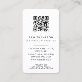 Hartelijk dank voor uw zakelijke Logo QR-code Soci Visitekaartje (Achterkant)