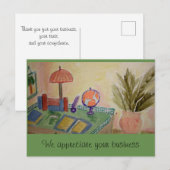 Hartelijk dank voor uw zakelijke medewerking briefkaart (Voorkant / Achterkant)