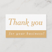 Hartelijk dank voor uw zakelijke medewerking informatiekaartje (Voorkant)