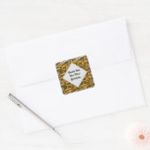 Hartelijk dank voor uw zakelijke Metallic klantwaa Vierkante Sticker (Envelop)