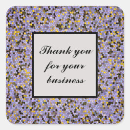 Hartelijk dank voor uw zakelijke mobiele klantwaar vierkante sticker