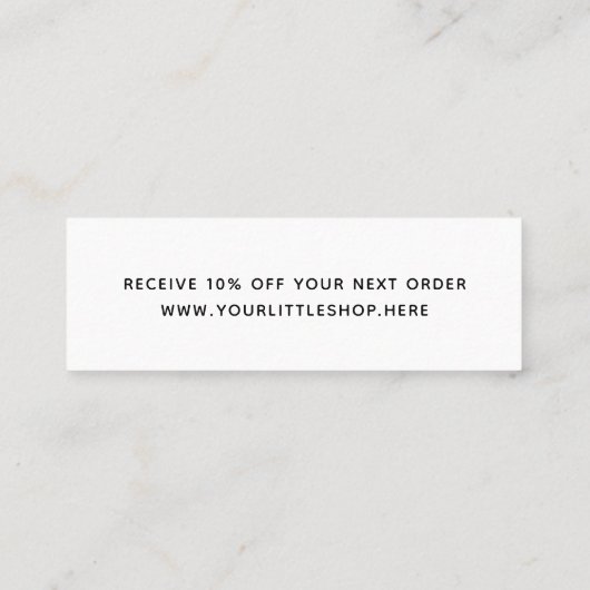 Hartelijk dank voor uw zakelijke moderne Blauwgroe Mini Visitekaartje (Achterkant)