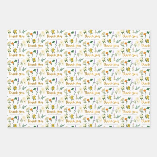 Hartelijk dank voor uw zakelijke papierpakbladen inpakpapier vel (Voorkant 2)