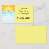 Hartelijk dank voor uw zakelijke/persoonlijke 100- visitekaartje (Voorkant / Achterkant)